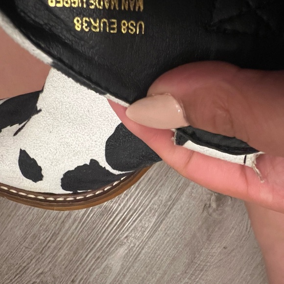 Dressed in LaLa live loud cow print boots size 8 - Picture 5 of 5